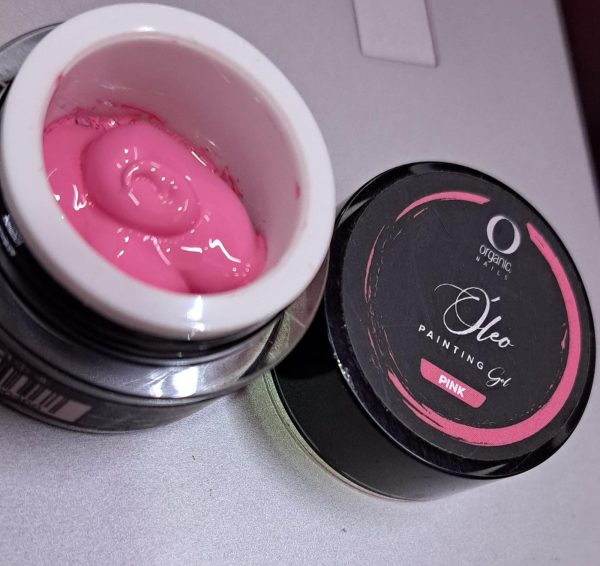 Oleo painting gel  pink organic