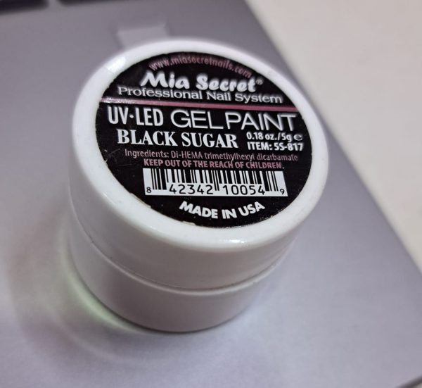 Gel paint black sugar mia sicret
