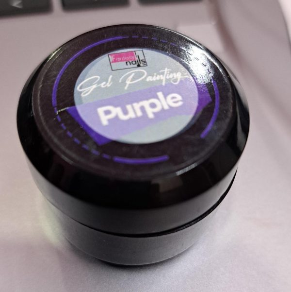 Gel painting purple fantasy