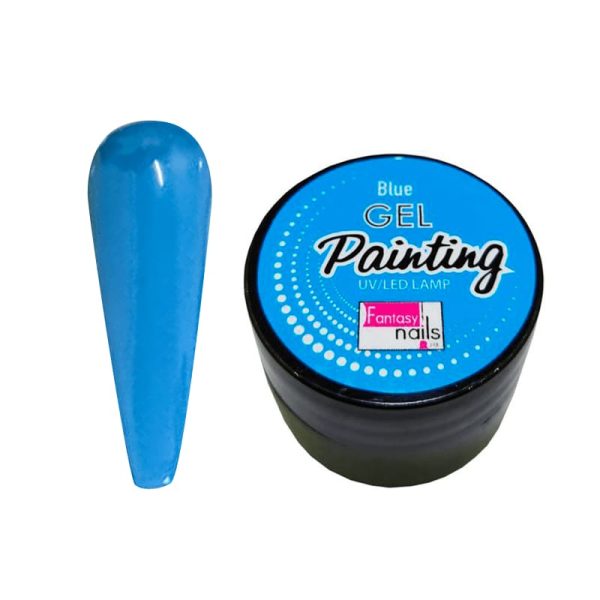 gel painting blue fantasy