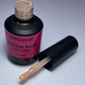 Rubber base gel polish nude 01 Adorabel 15ml