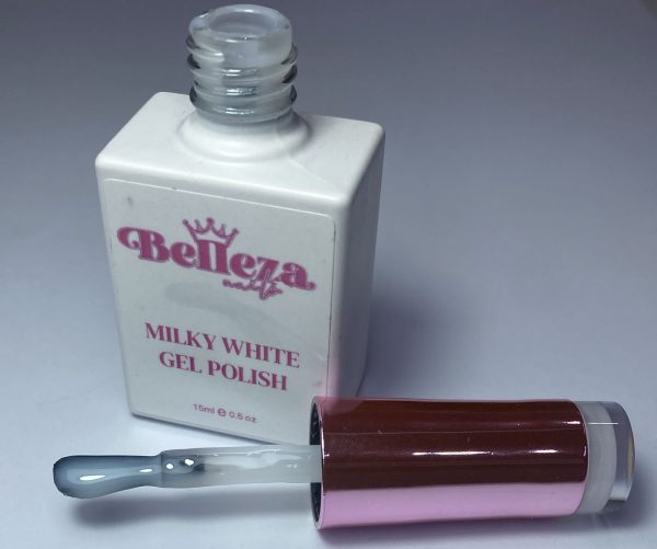 Milky white gel polish Belleza 15ml