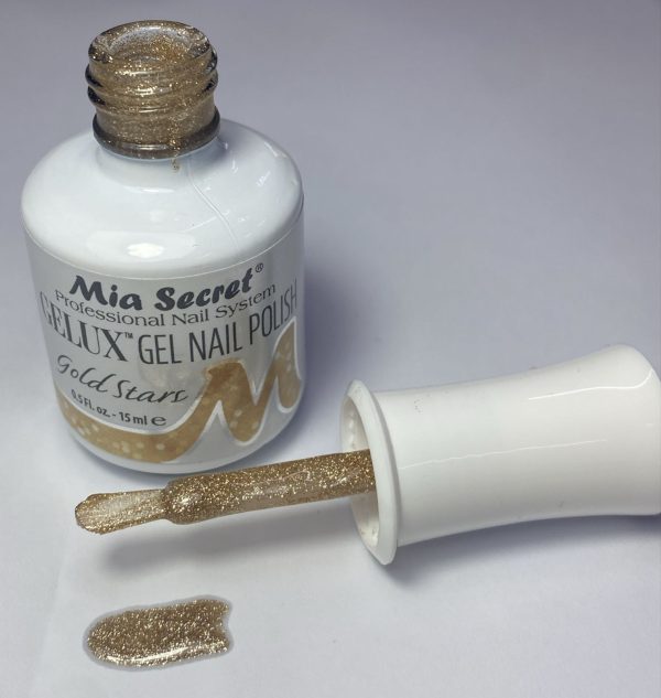 Gelux Gel nail polish Gold Stars Mia Secret 15ml