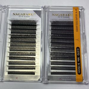 Blíster de pestañas curva D Nagaraku Mix 0.07 5D