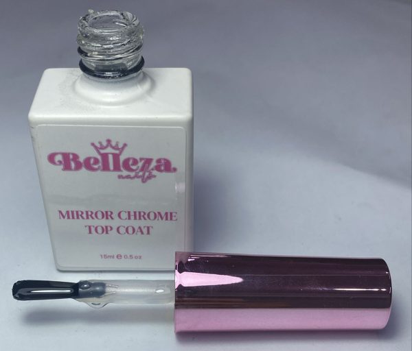 Mirror Chrome Top Coat Belleza 15ml