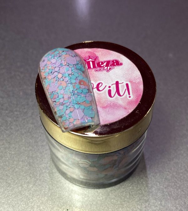 Acrílico Glitter #5 Love it Belleza 1/4 onza
