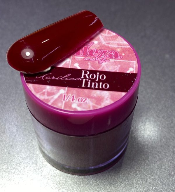 Acrílico Rojo Tinto Belleza 1/4 onza