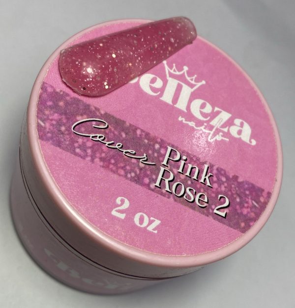 Acrílico cover pink rose 2 Belleza Nails 2 onzas