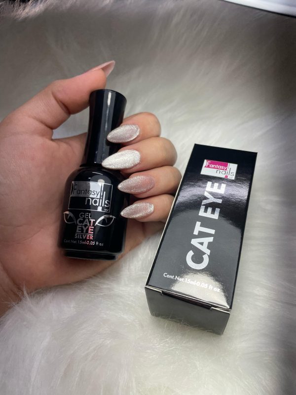 Gel Cat Eye Silver Fantasy Nails 15ml