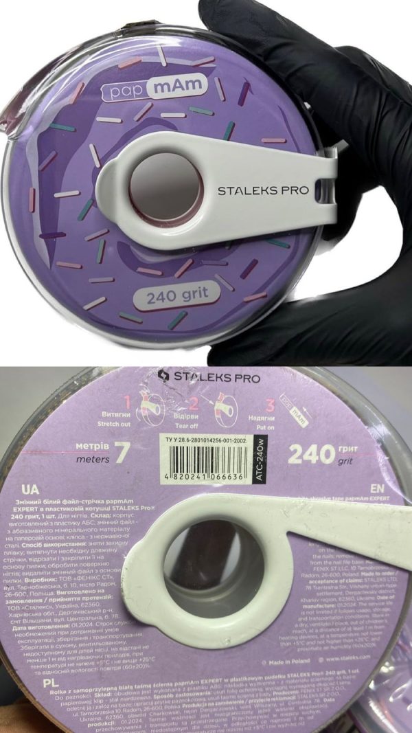 Lima Staleks Pro Expert con dispensador 240 grit, 7 metros