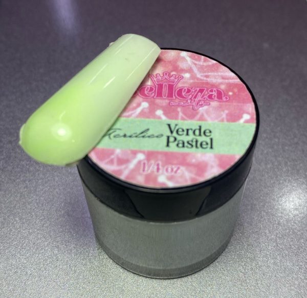 Acrílico Verde Pastel Belleza 1/4 onza