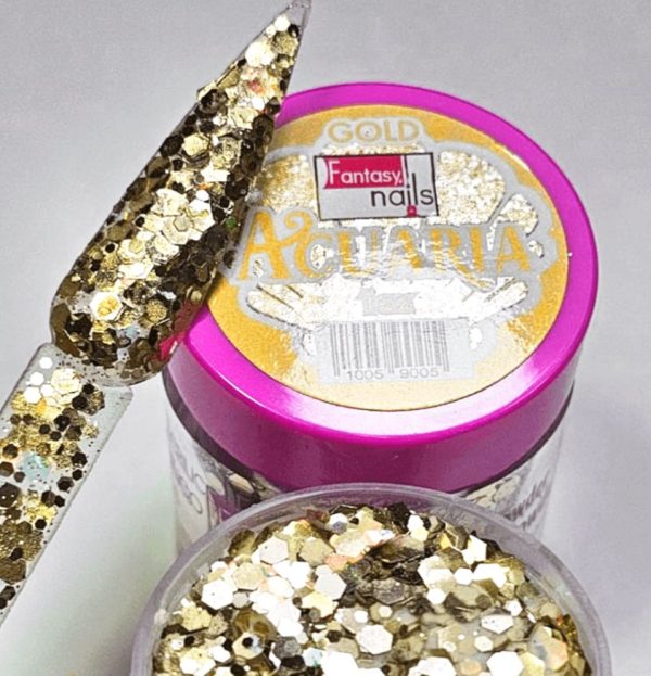 Acrílico acuaria gold Fantasy Nails 1 onza
