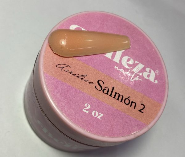 Acrílico cover salmón 2 Belleza Nails 2 onzas