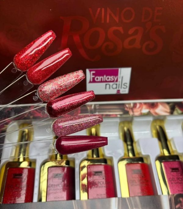 Colección Gel Polish Vino de Rosas Fantasy Nails