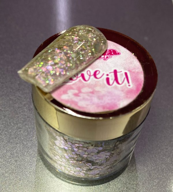 Acrílico Glitter #15 Love it Belleza 1/4 onza