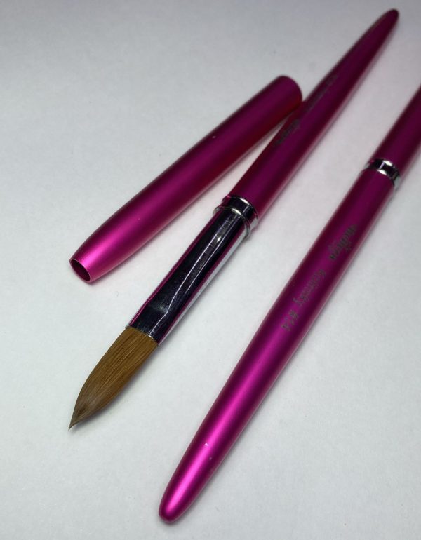 Pincel #14 kolinsky fucsia Belleza Nails