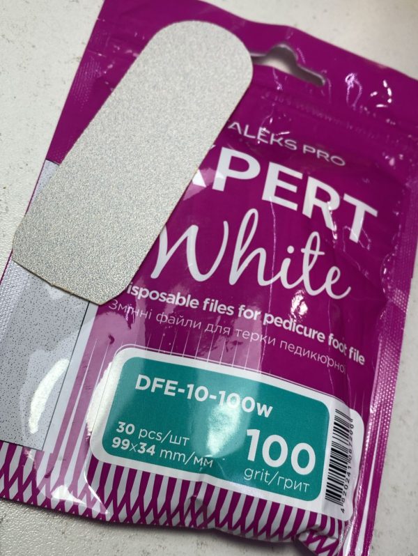 Staleks Expert white 100 grit, 30 piezas
