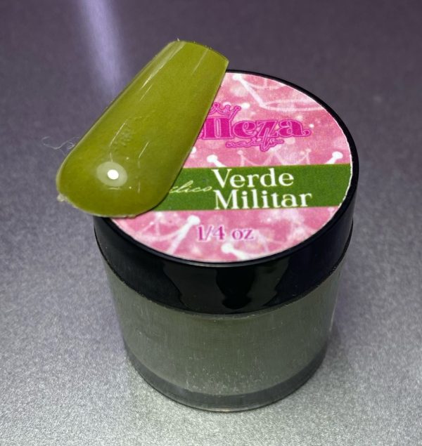 Acrílico Verde Militar Belleza 1/4 onza