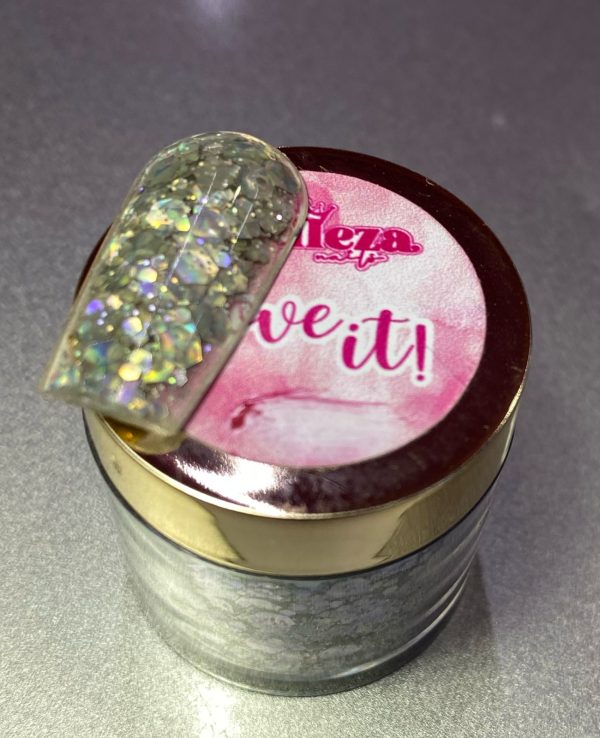 Acrílico Glitter #21 Love it Belleza 1/4 onza