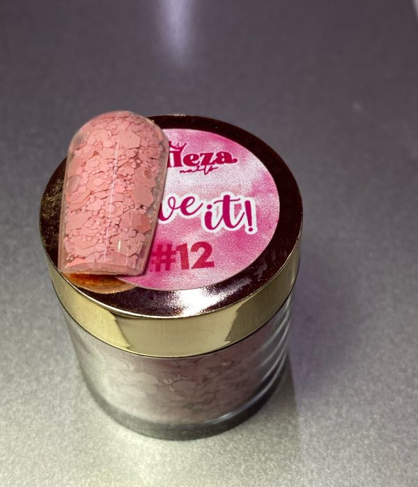 Acrílico Glitter #12 Love it Belleza 1/4 onza