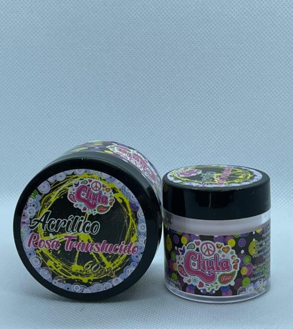 Acrílico rosa traslucido Chula Nails 60gramos