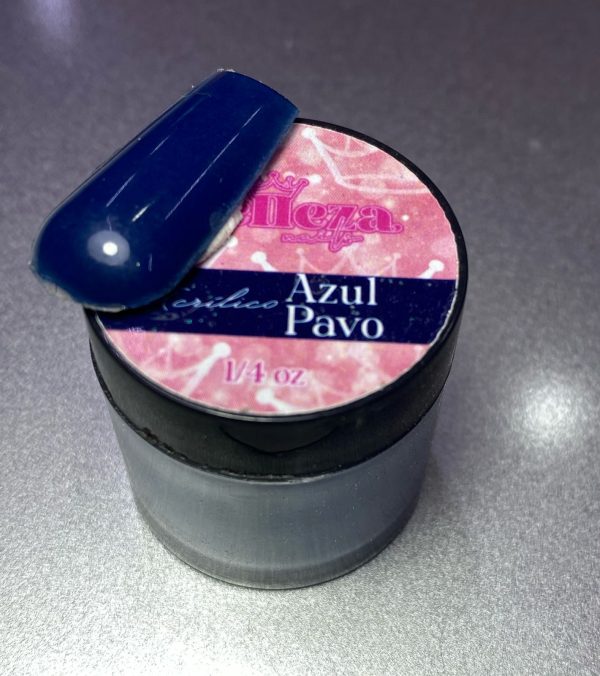 Acrílico Azul Pavo Belleza 1/4 onza