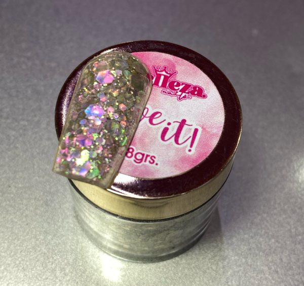 Acrílico Glitter #8 Love it Belleza 1/4 onza