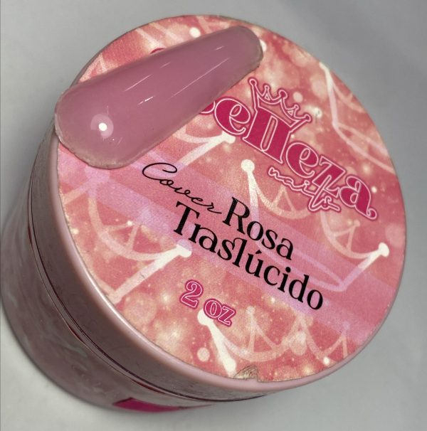 Acrílico cover rosa traslúcido Belleza Nails 2 onzas