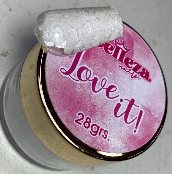 Acrílico glitter #14 love it Belleza Nails 28grs