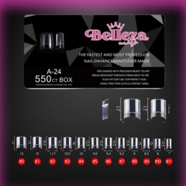 Tip A-24 belleza cuadrado cortito
